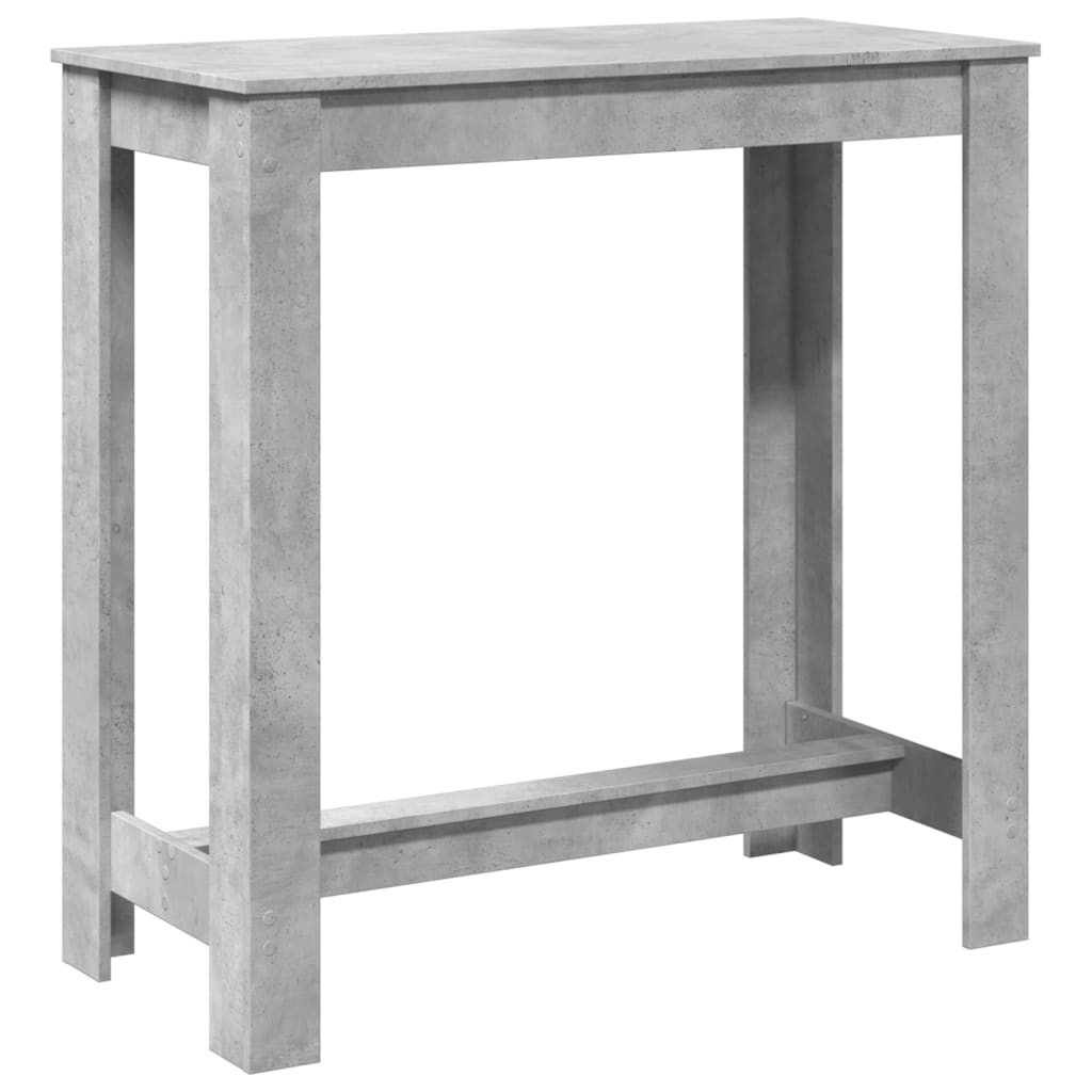 Bar Table Concrete Grey 102x50x103,5 cm Engineered Wood