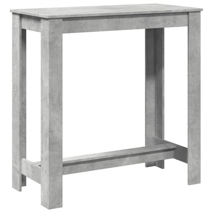 Bar Table Concrete Grey 102x50x103,5 cm Engineered Wood