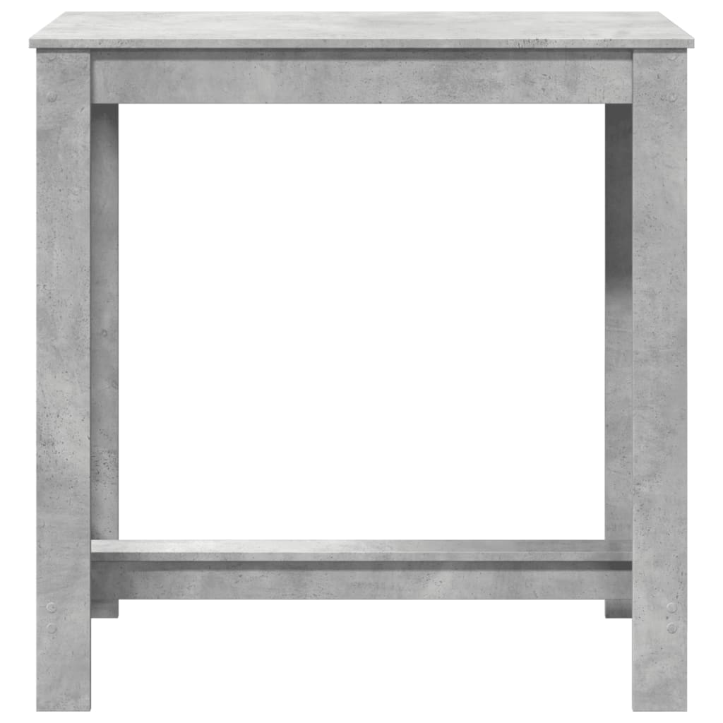 Bar Table Concrete Grey 102x50x103,5 cm Engineered Wood
