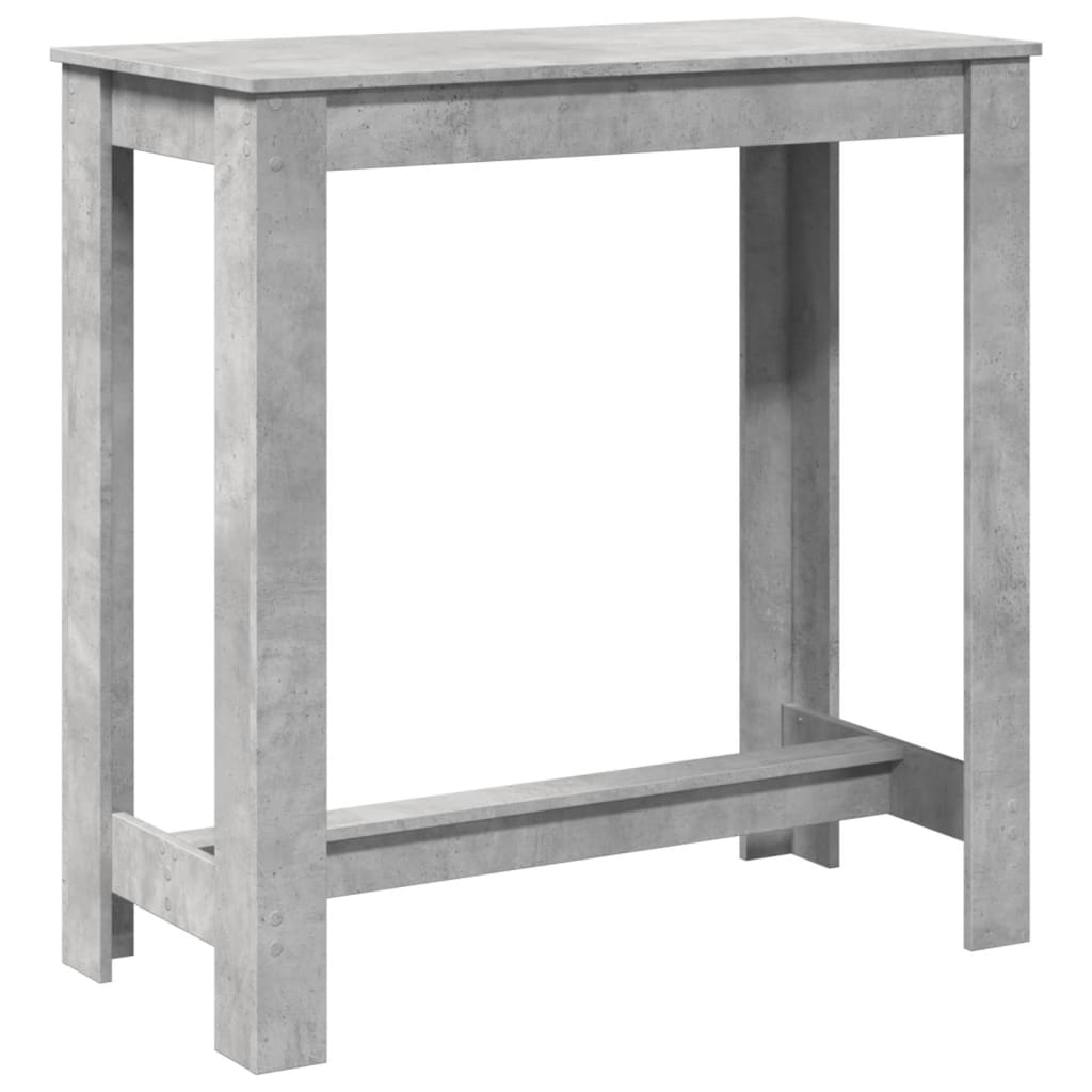 Bar Table Concrete Grey 102x50x103,5 cm Engineered Wood