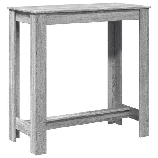 Bar Table Grey Sonoma 102x50x103,5 cm Engineered Wood