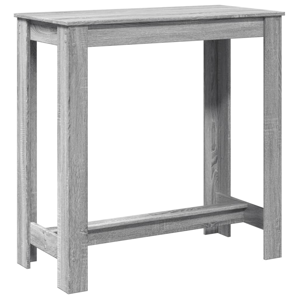 Bar Table Grey Sonoma 102x50x103,5 cm Engineered Wood