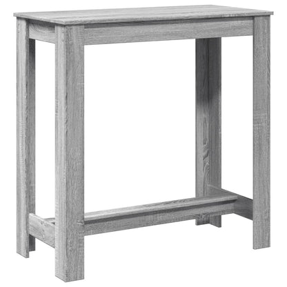 Bar Table Grey Sonoma 102x50x103,5 cm Engineered Wood