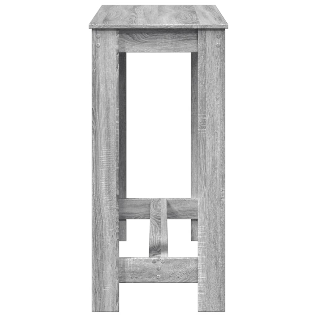Bar Table Grey Sonoma 102x50x103,5 cm Engineered Wood