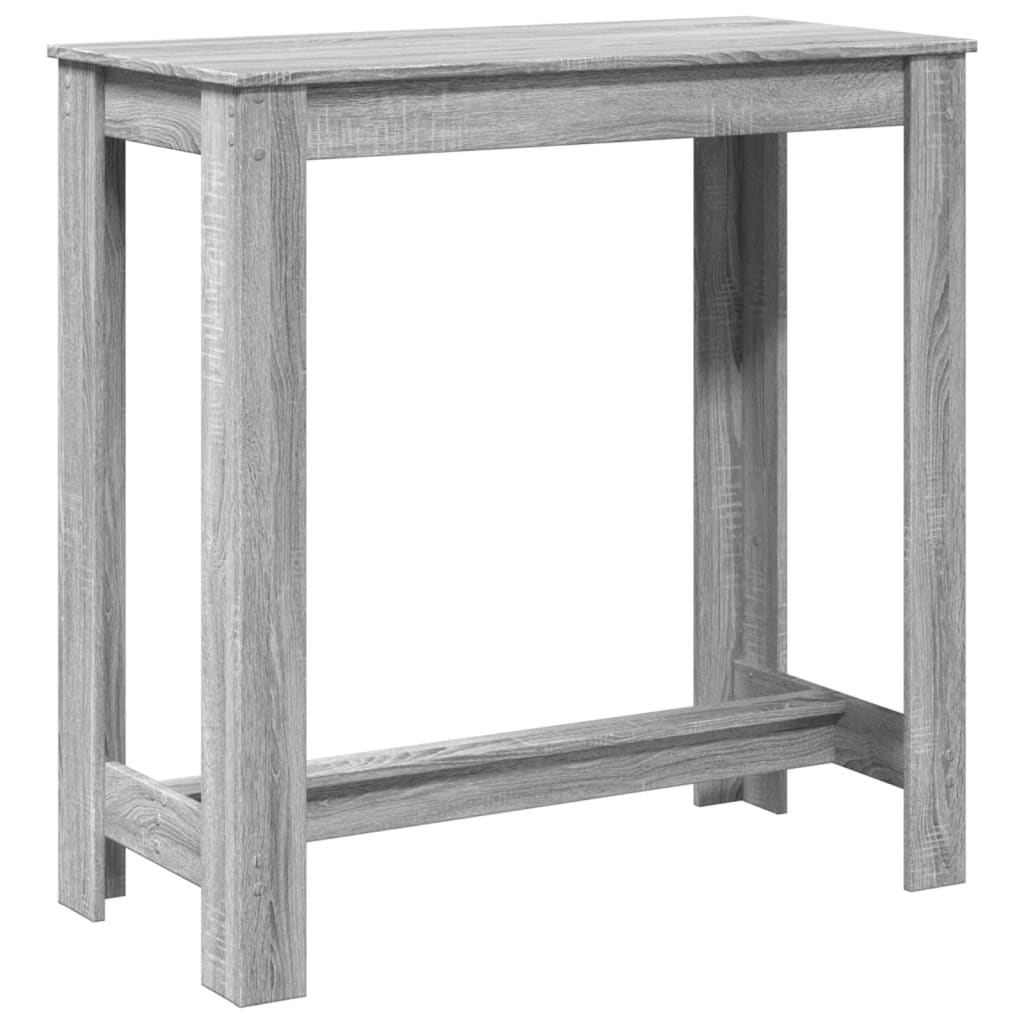 Bar Table Grey Sonoma 102x50x103,5 cm Engineered Wood