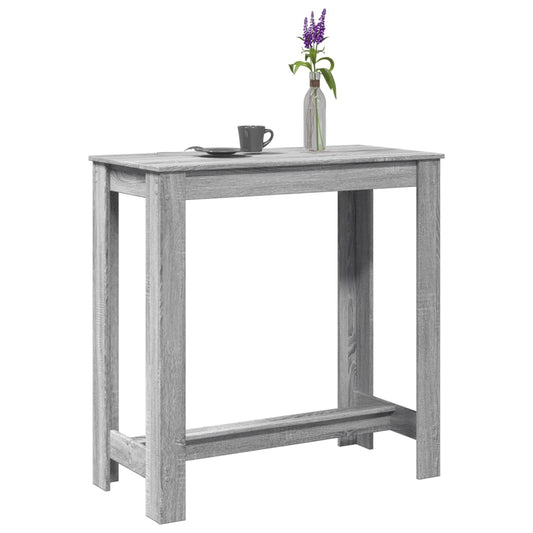 Bar Table Grey Sonoma 102x50x103,5 cm Engineered Wood