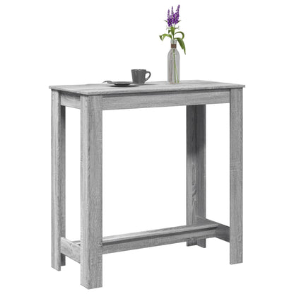 Bar Table Grey Sonoma 102x50x103,5 cm Engineered Wood