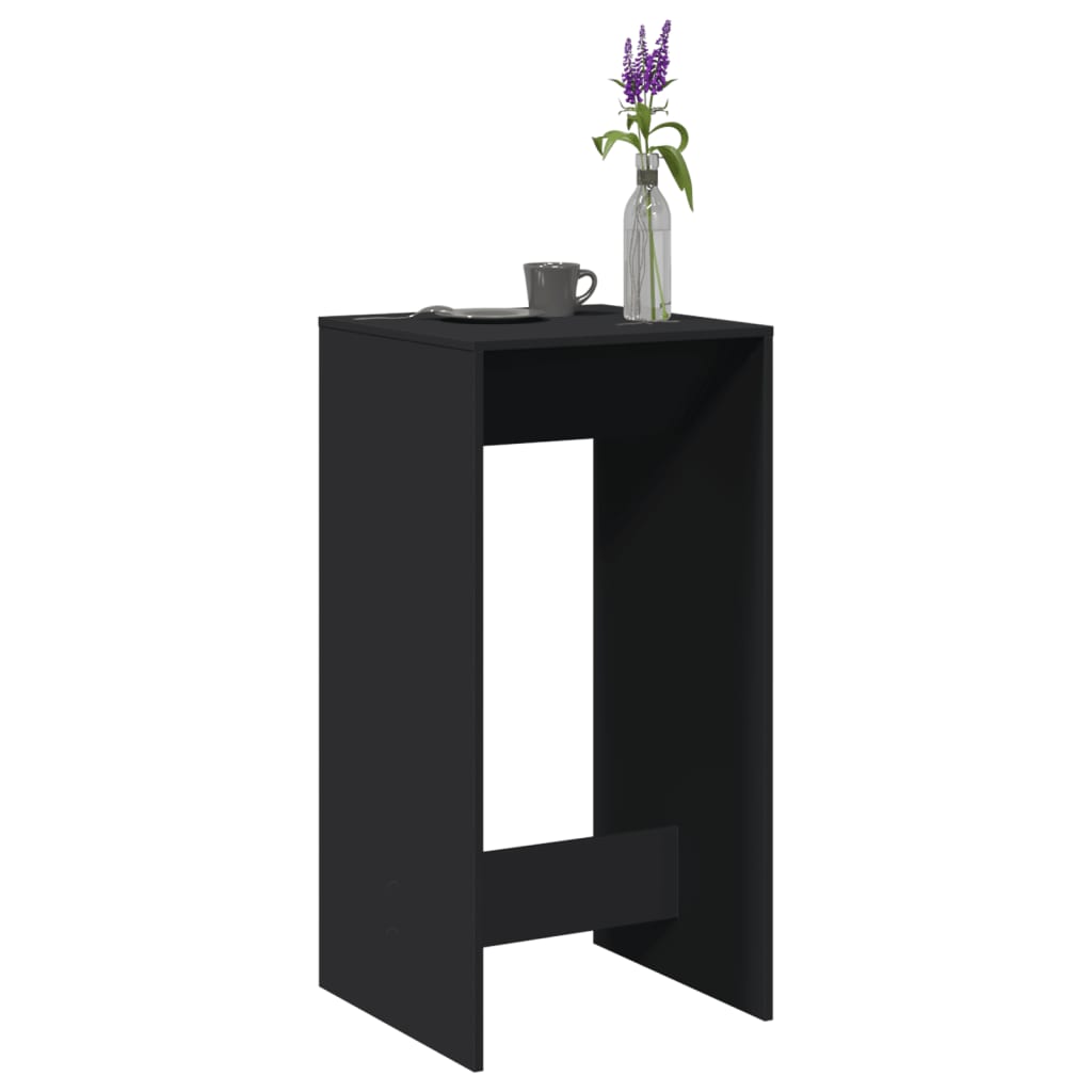 Bar Table Black 51x50x103,5 cm Engineered Wood