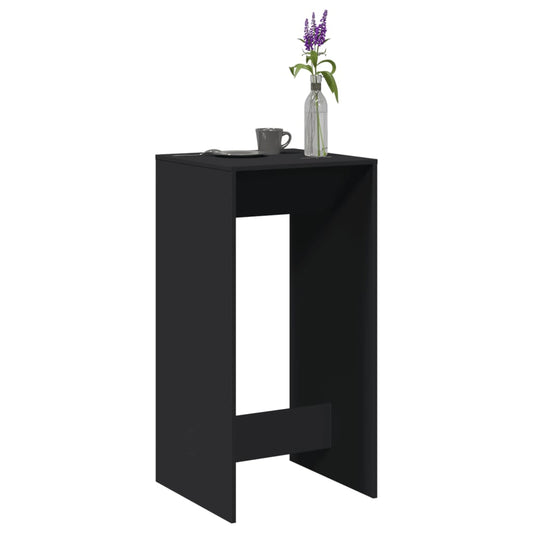 Bar Table Black 51x50x103,5 cm Engineered Wood