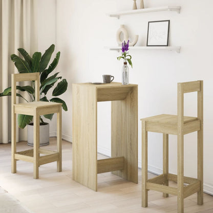 Bar Table Sonoma Oak 51x50x103,5 cm Engineered Wood