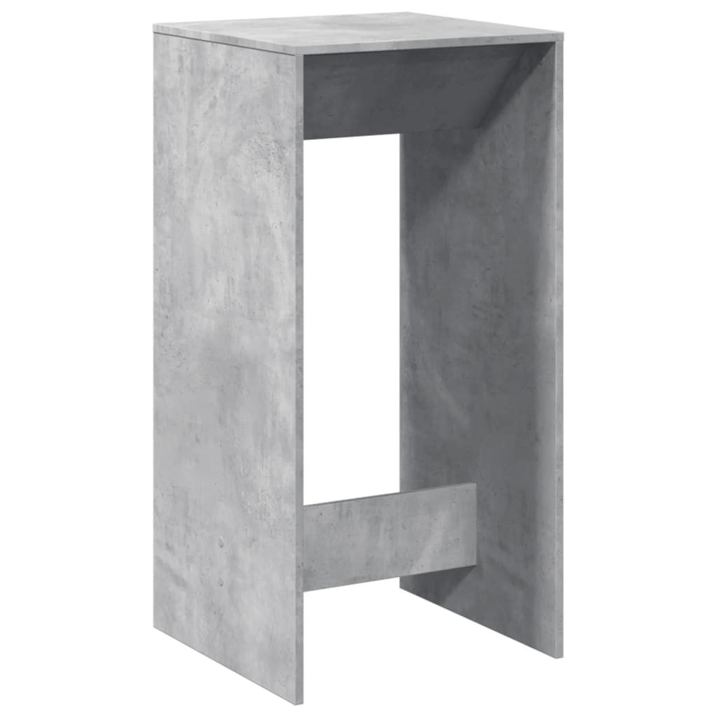Bar Table Concrete Grey 51x50x103,5 cm Engineered Wood