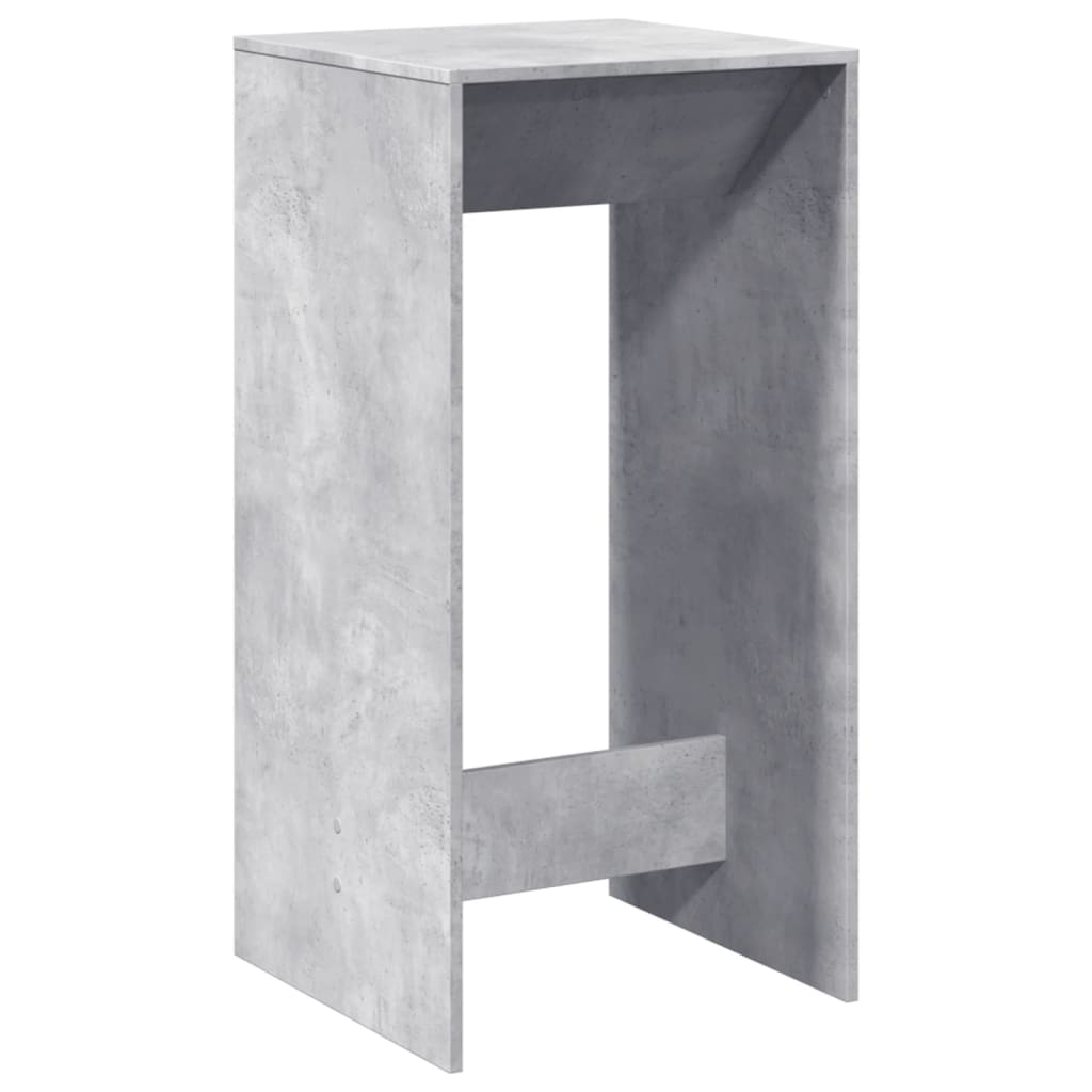 Bar Table Concrete Grey 51x50x103,5 cm Engineered Wood
