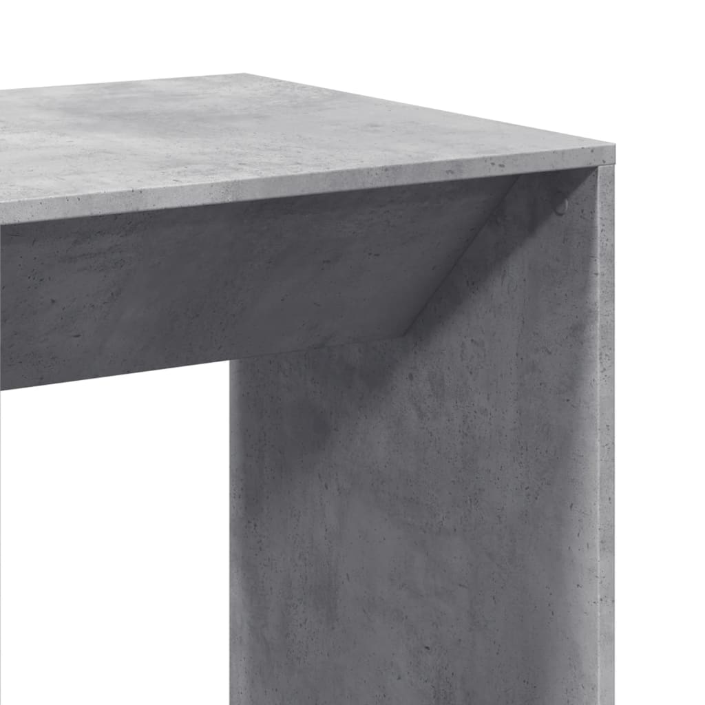 Bar Table Concrete Grey 51x50x103,5 cm Engineered Wood