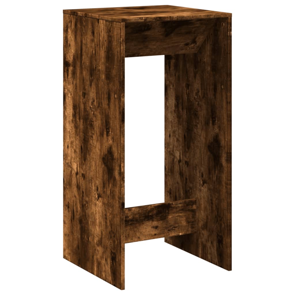 Bar Table Smoked Oak 51x50x103,5 cm Engineered Wood