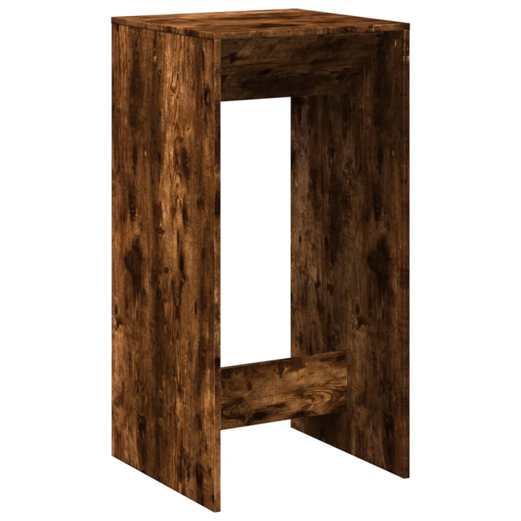 Bar Table Smoked Oak 51x50x103,5 cm Engineered Wood