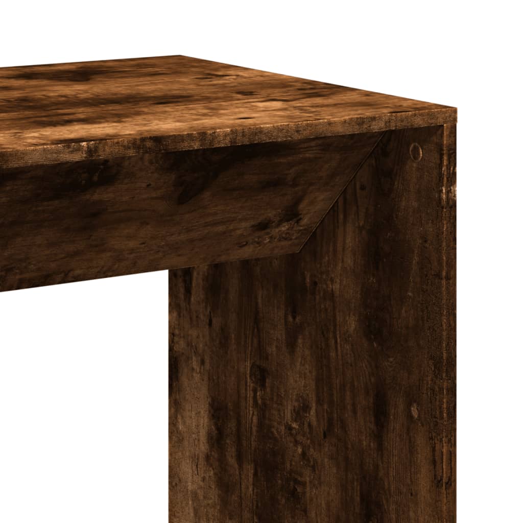 Bar Table Smoked Oak 51x50x103,5 cm Engineered Wood