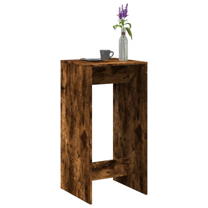 Bar Table Smoked Oak 51x50x103,5 cm Engineered Wood