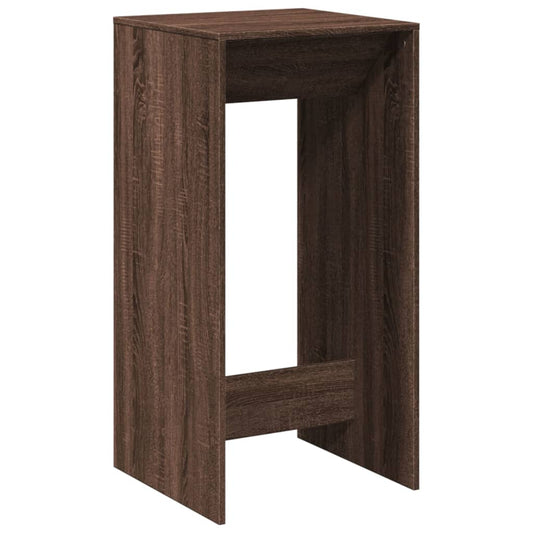 Bar Table Brown Oak 51x50x103,5 cm Engineered Wood