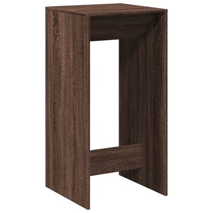 Bar Table Brown Oak 51x50x103,5 cm Engineered Wood