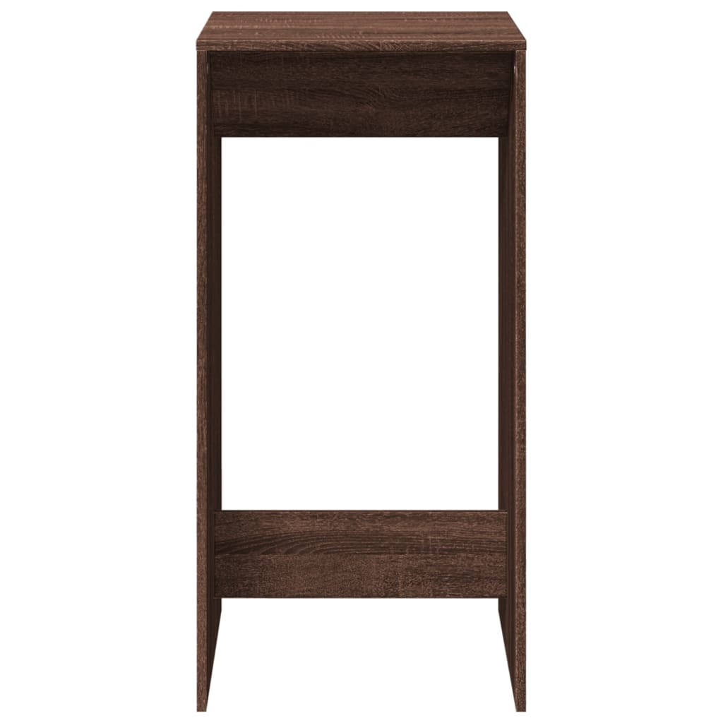 Bar Table Brown Oak 51x50x103,5 cm Engineered Wood