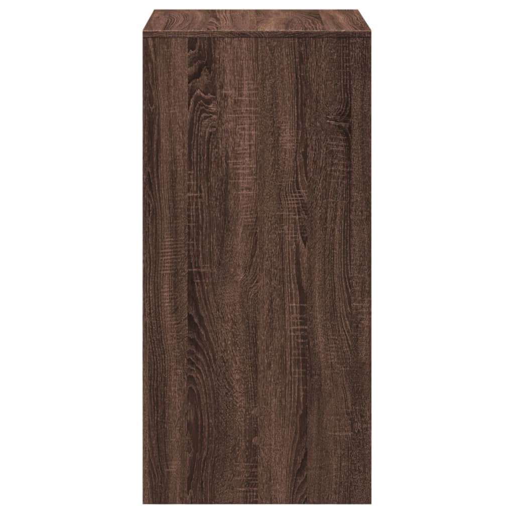 Bar Table Brown Oak 51x50x103,5 cm Engineered Wood
