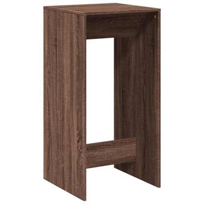Bar Table Brown Oak 51x50x103,5 cm Engineered Wood