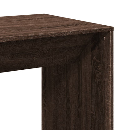 Bar Table Brown Oak 51x50x103,5 cm Engineered Wood
