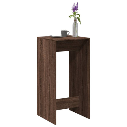 Bar Table Brown Oak 51x50x103,5 cm Engineered Wood