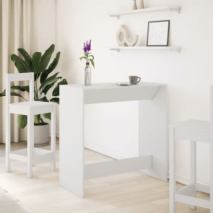 Bar Table White 102x50x103,5 cm Engineered Wood