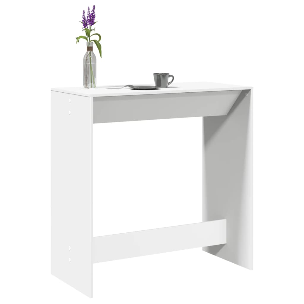 Bar Table White 102x50x103,5 cm Engineered Wood