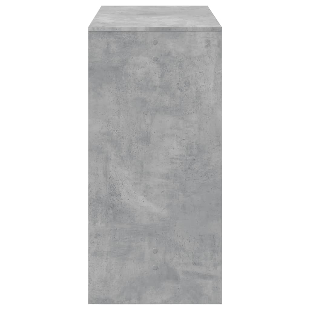 Bar Table Concrete Grey 102x50x103,5 cm Engineered Wood