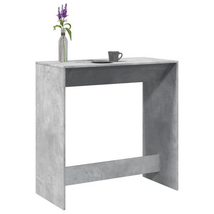 Bar Table Concrete Grey 102x50x103,5 cm Engineered Wood
