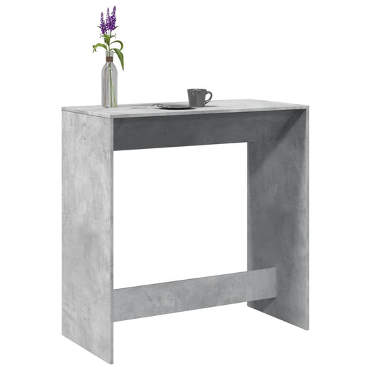 Bar Table Concrete Grey 102x50x103,5 cm Engineered Wood