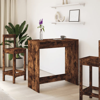 Bar Table Smoked Oak 102x50x103,5 cm Engineered Wood