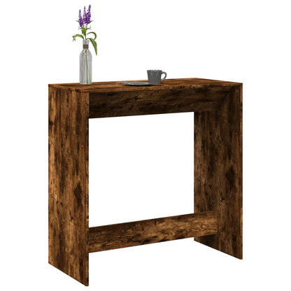 Bar Table Smoked Oak 102x50x103,5 cm Engineered Wood