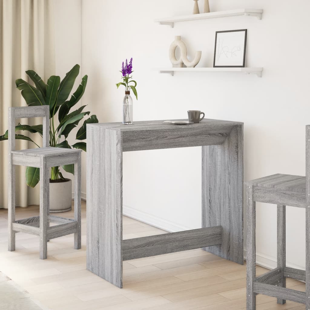 Bar Table Grey Sonoma 102x50x103,5 cm Engineered Wood