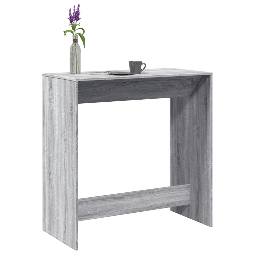 Bar Table Grey Sonoma 102x50x103,5 cm Engineered Wood