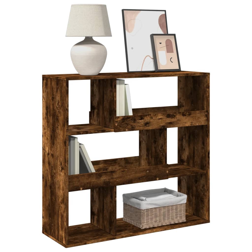 Book Cabinet/Room Divider Smoked Oak 100x33x94,5 cm