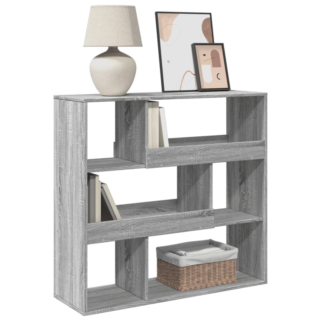 Book Cabinet/Room Divider Grey Sonoma 100x33x94,5 cm