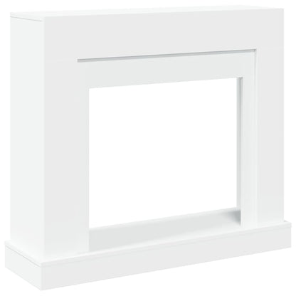 Fireplace Surround White 100x30x87.5 cm Engineered Wood
