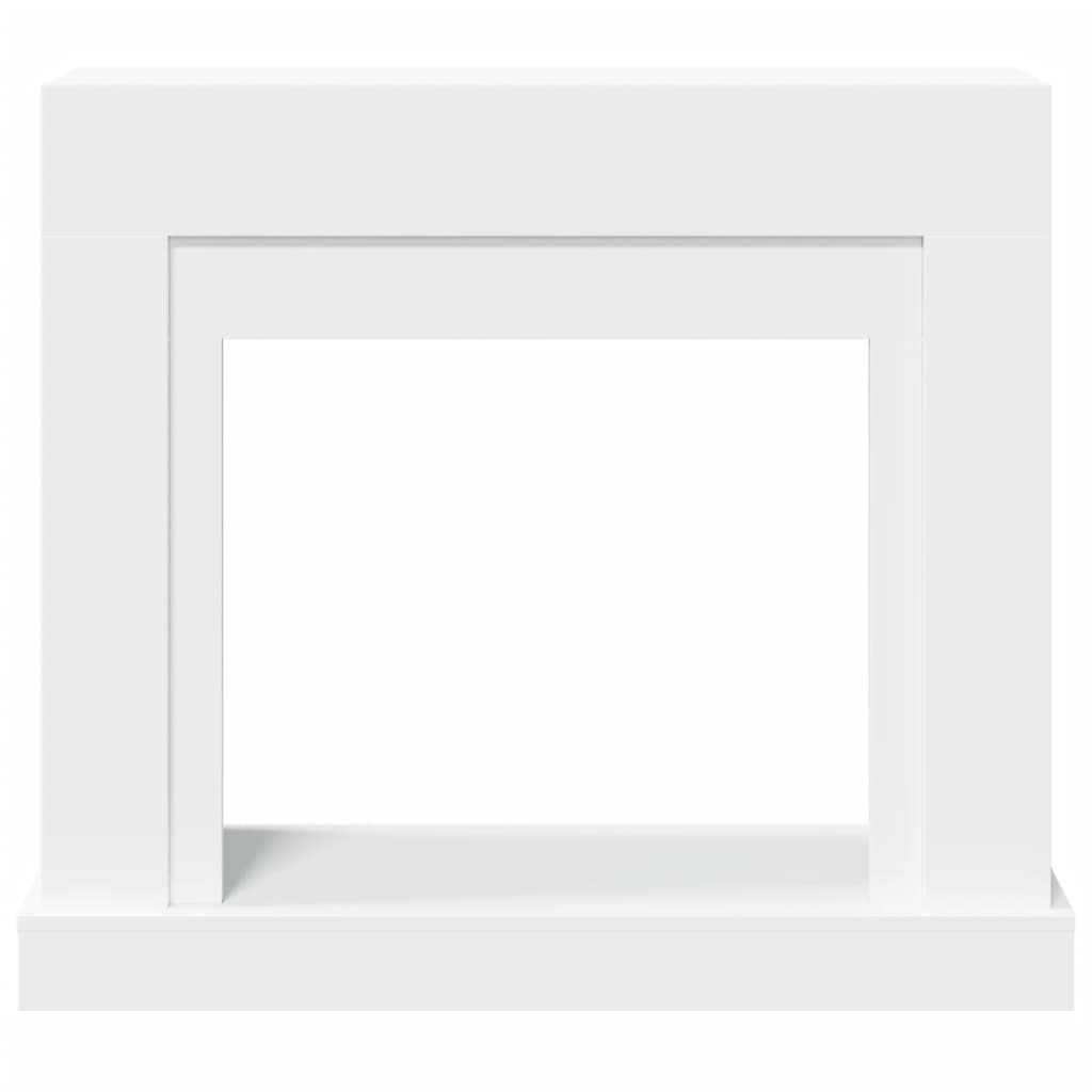 Fireplace Surround White 100x30x87.5 cm Engineered Wood