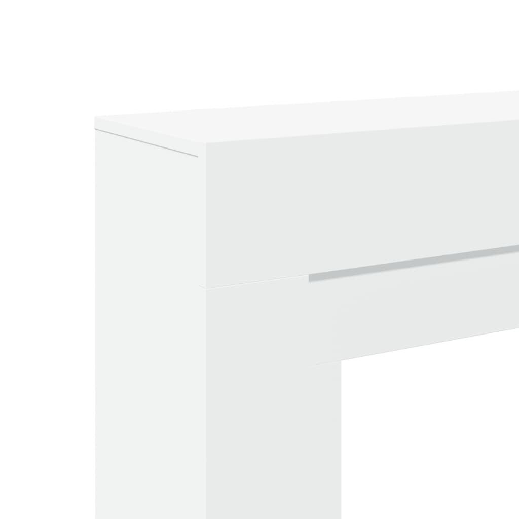 Fireplace Surround White 100x30x87.5 cm Engineered Wood