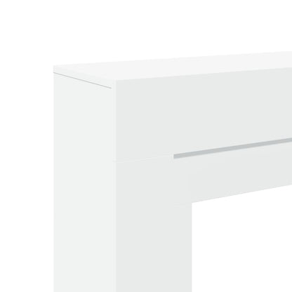 Fireplace Surround White 100x30x87.5 cm Engineered Wood