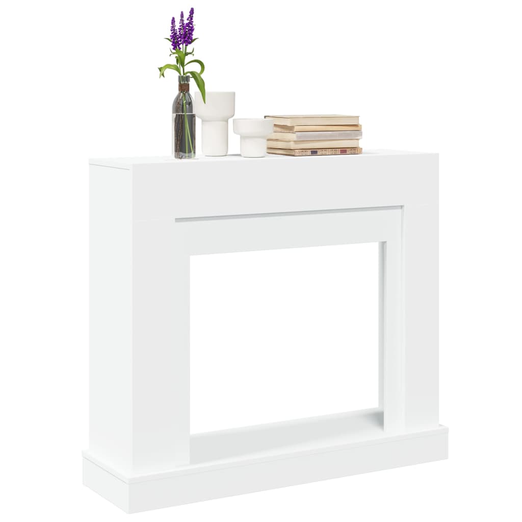 Fireplace Surround White 100x30x87.5 cm Engineered Wood