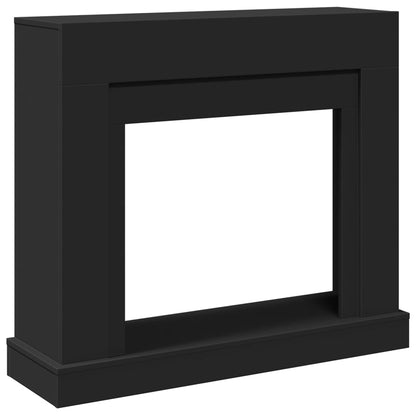 Fireplace Surround Black 100x30x87.5 cm Engineered Wood