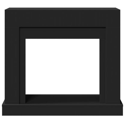 Fireplace Surround Black 100x30x87.5 cm Engineered Wood