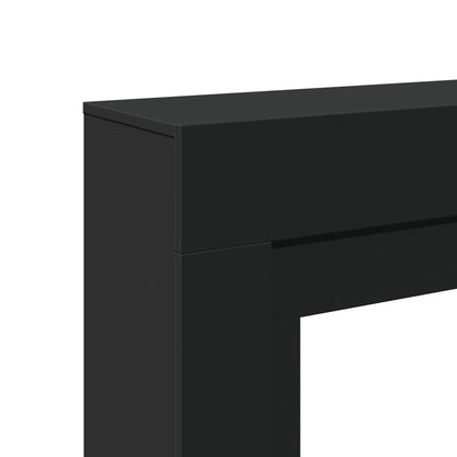 Fireplace Surround Black 100x30x87.5 cm Engineered Wood