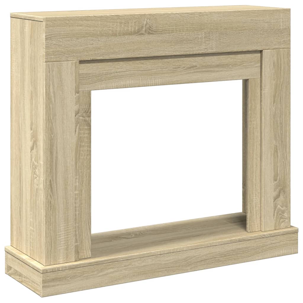 Fireplace Surround Sonoma Oak 100x30x87.5 cm Engineered Wood