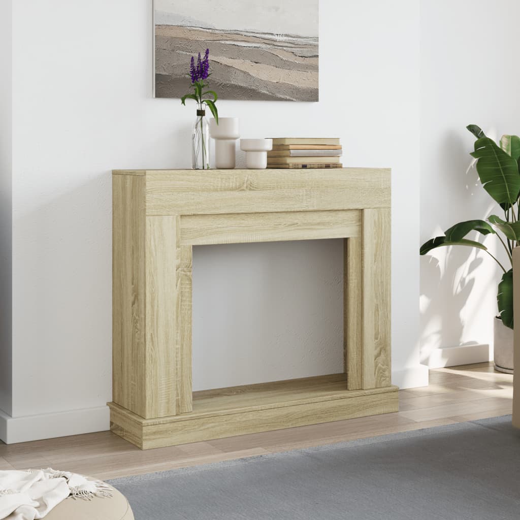 Fireplace Surround Sonoma Oak 100x30x87.5 cm Engineered Wood