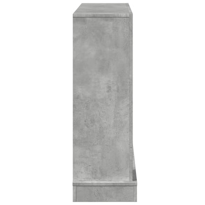 Fireplace Surround Concrete Grey 100x30x87.5 cm Engineered Wood